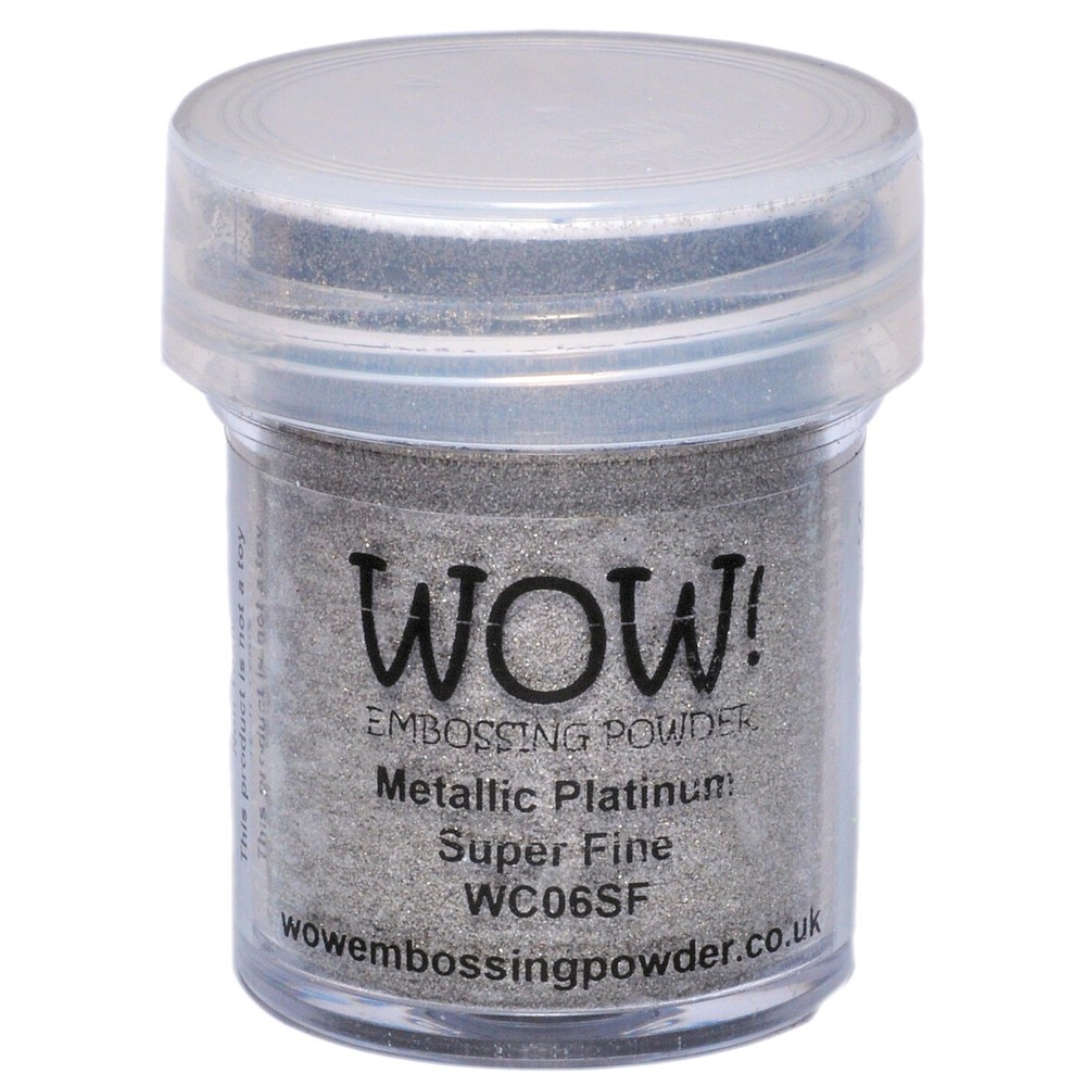 WOW! Embossing Powder Super Fine 15ml Platinum
