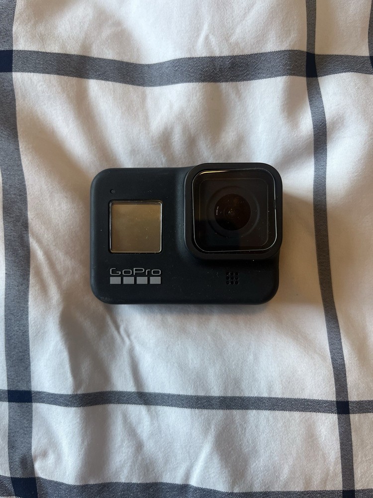 GoPro HERO8 Black Bundle - Chest Mount, Floating Grip, Case - Great Condition