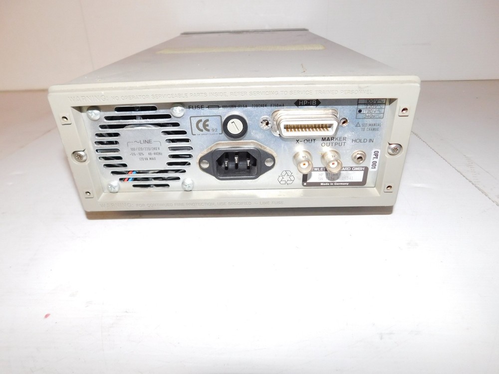 HEWLETT PACKARD 8116A PULSE/FUNCTION GENERATOR 50 MHZ (SML103)