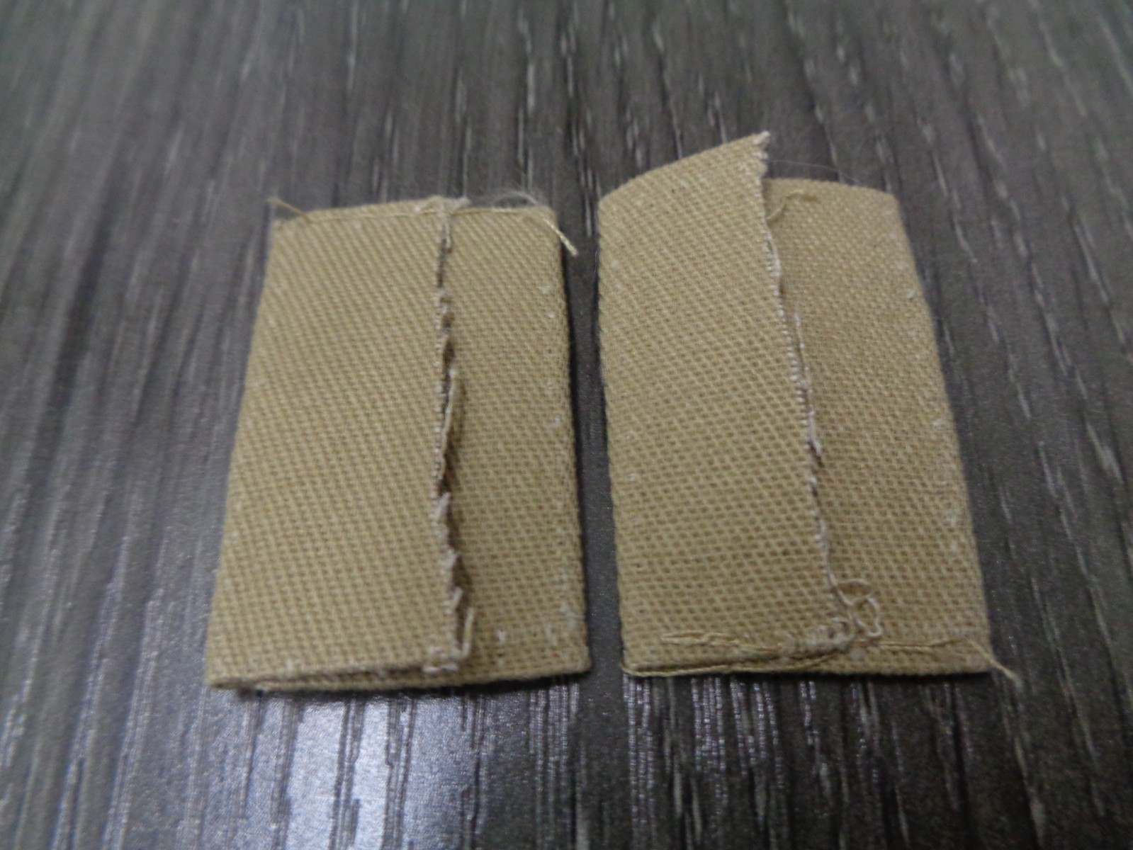 DESERT TAN USN SEABEE E6 PETTY OFFICER 1ST CLASS COLLAR DEVICE PATCH USED