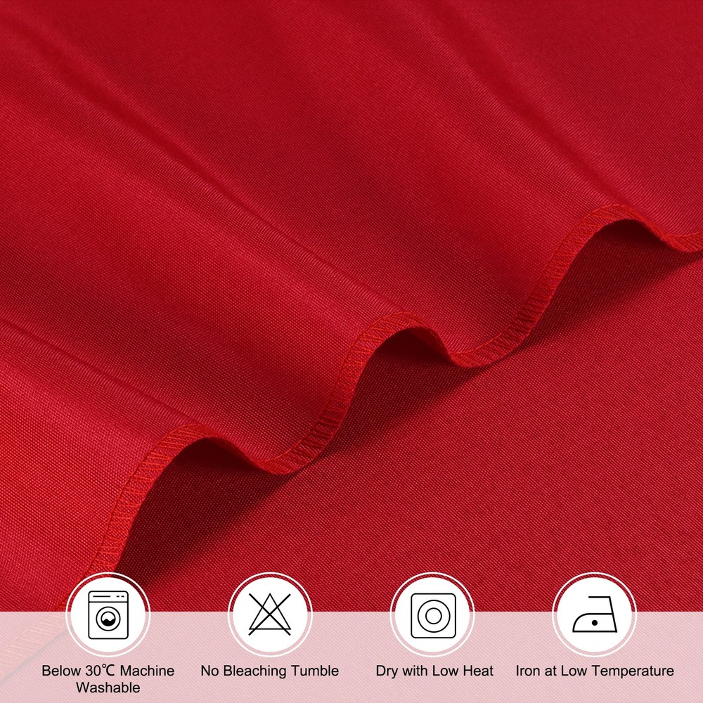 150x300cm Rectangle Tablecloth, Thickened Polyester Table Cloth Red