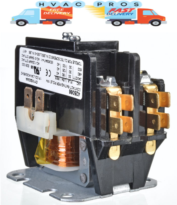 Rheem / Ruud Replacement Contactor - 1 Pole • 30 Amp • 24V Coil