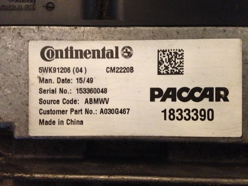 2012 Peterbilt 587 Aftertreatment Control Module 1833390 (680-10066)