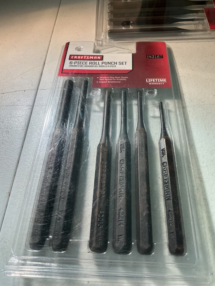 craftsman 6 piece roll punch set