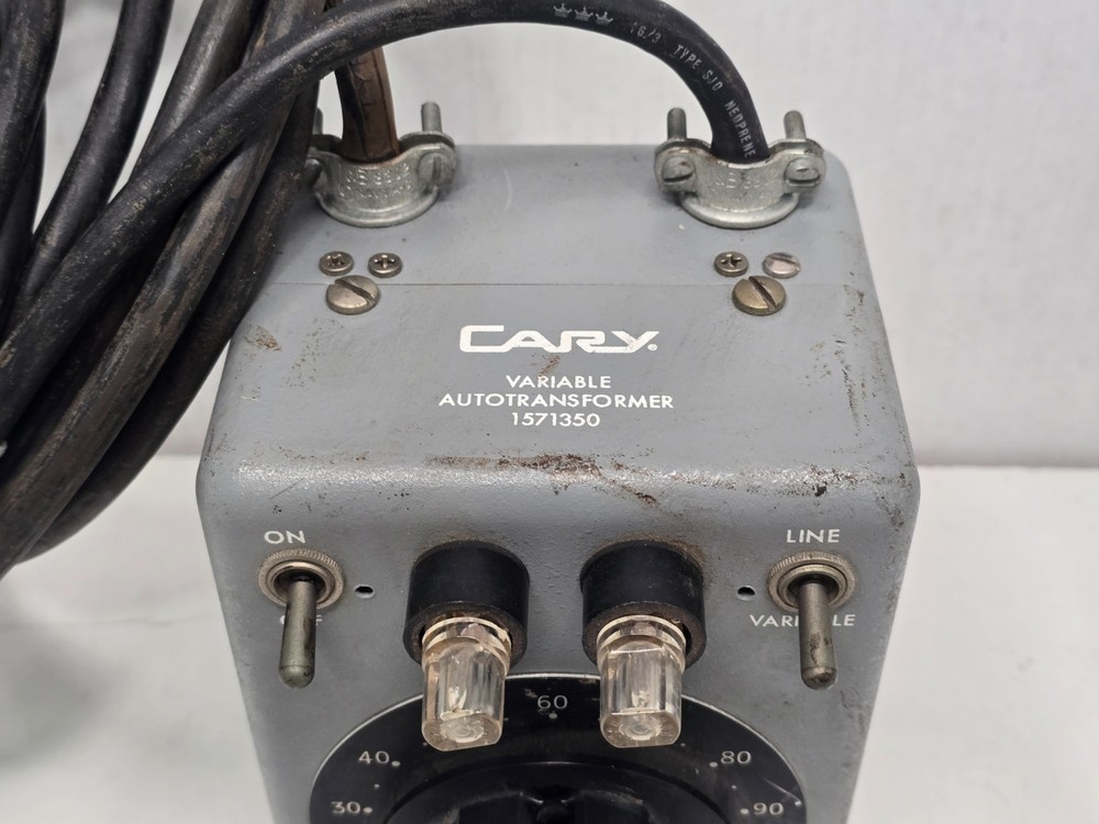 Cary Variable Autotransformer 1571350 Variac Line / Variable 120V No Power Read