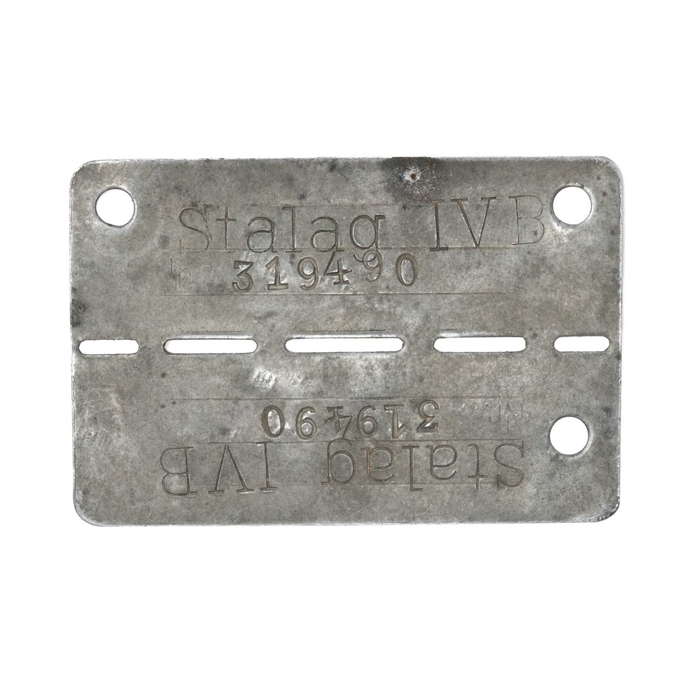 WWII Stalag IVB Identification Disc Dog Tag Vintage American POW Prisoner of War
