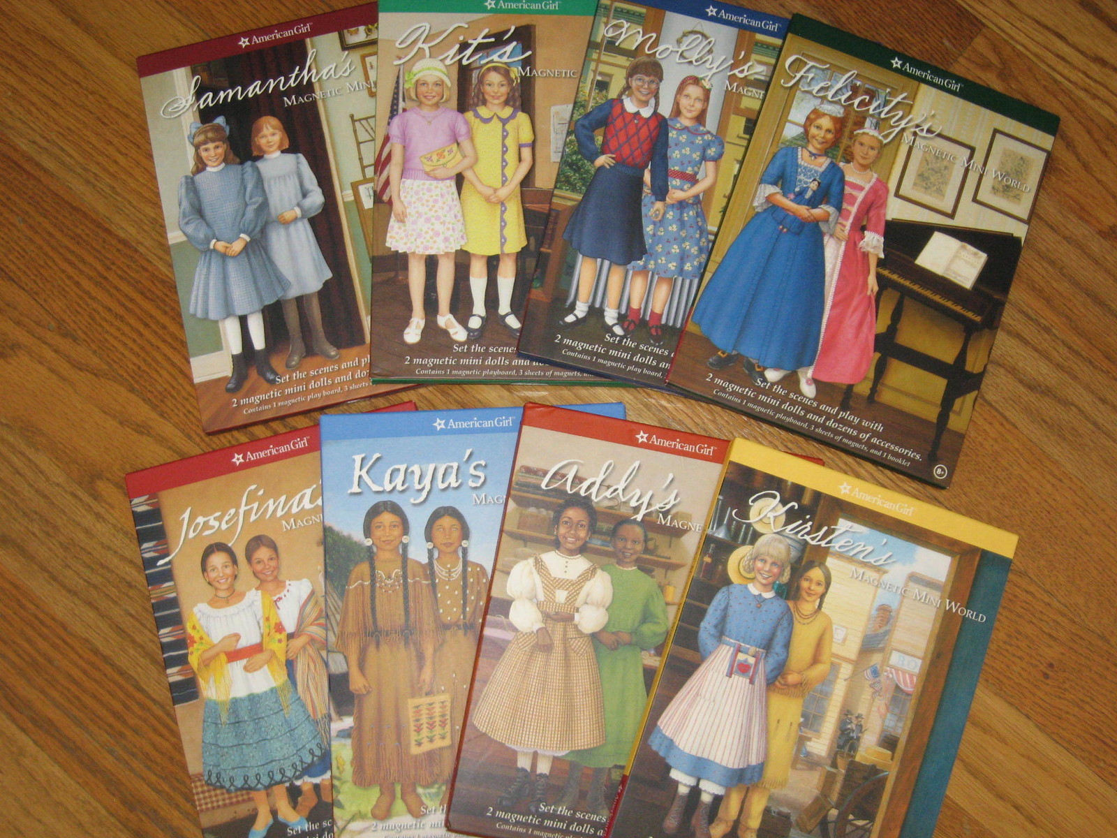 American Girl Doll MINI MAGNETIC WORLD magnet set KIT Molly SAMANTHA or Josefina