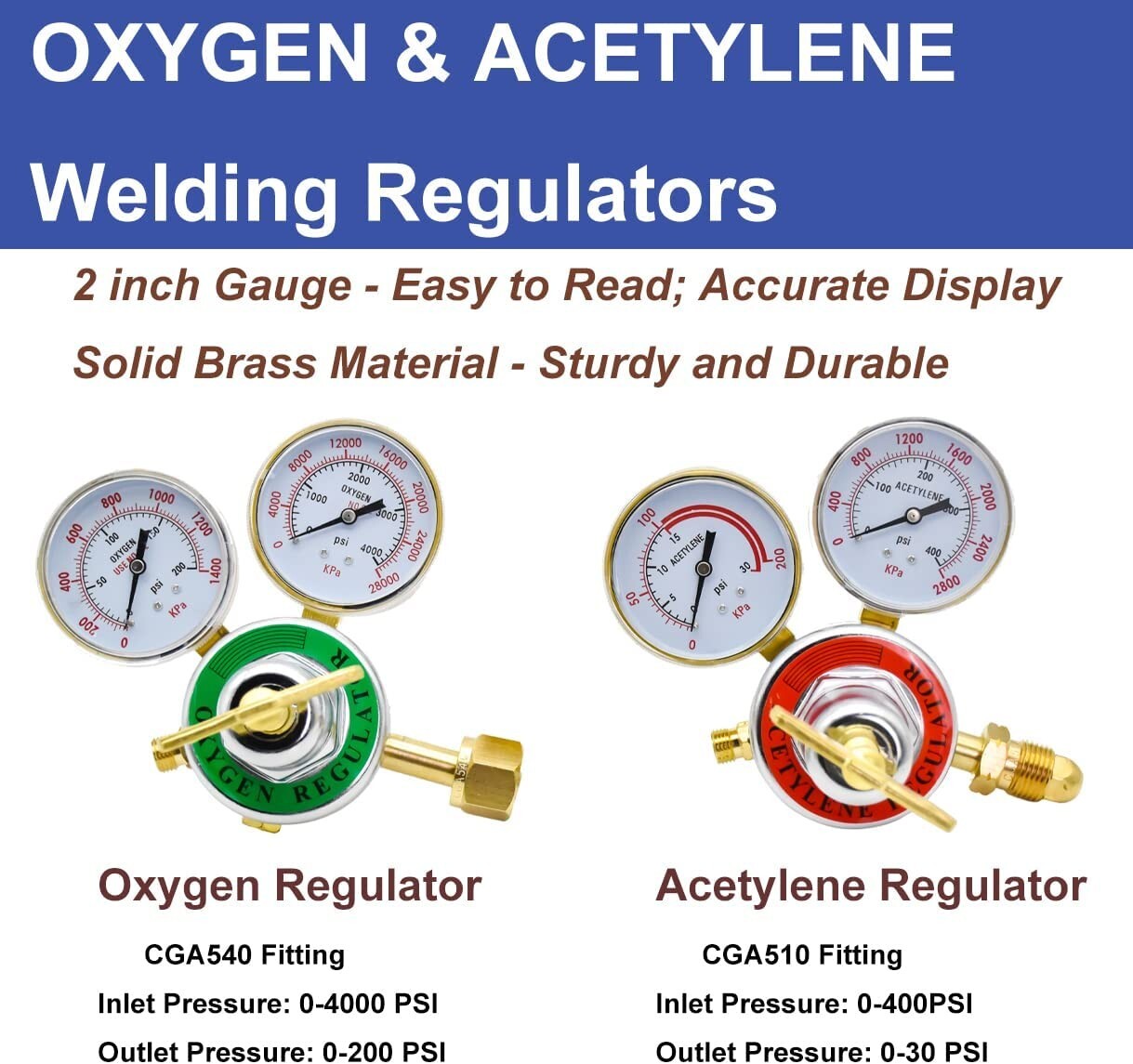 Oxygen Acetylene Gas Cutting Torch Regulator Welding Kit w/15' Hose Glasses Case