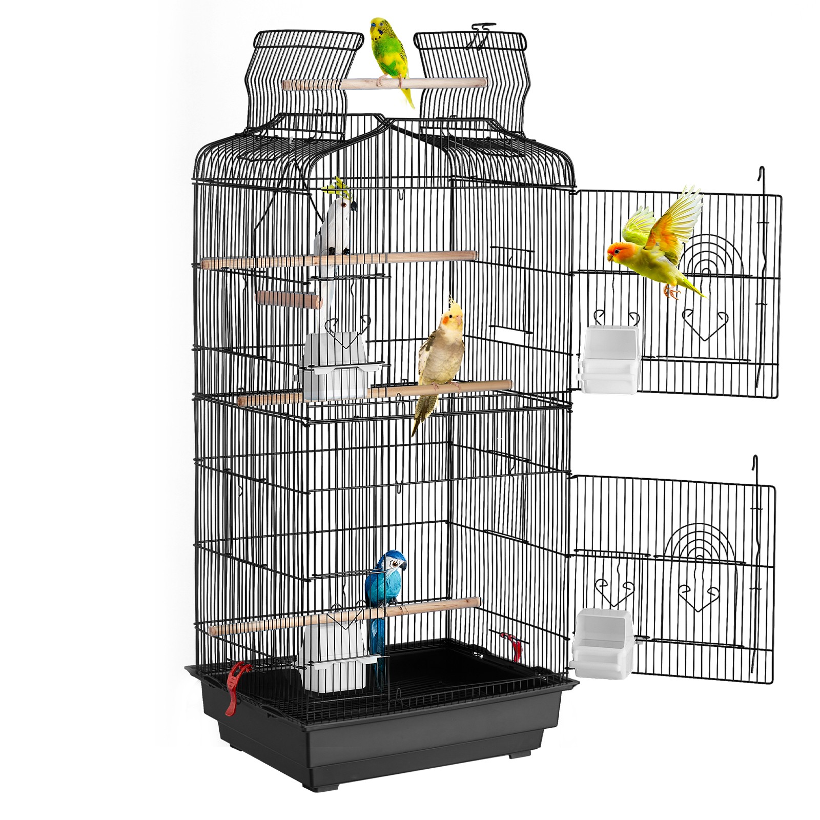 VEVOR Bird Flight Cage 39 in Hanging Metal Parakeet Cage for Cockatiels Parrot
