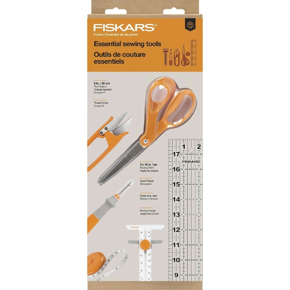 6 Piece Sewing Essentials Set, Orange