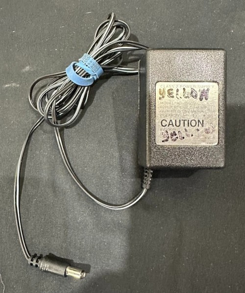 Yellow Rechargeable Spotlight with AC Charge Adapter Camping Boating RV