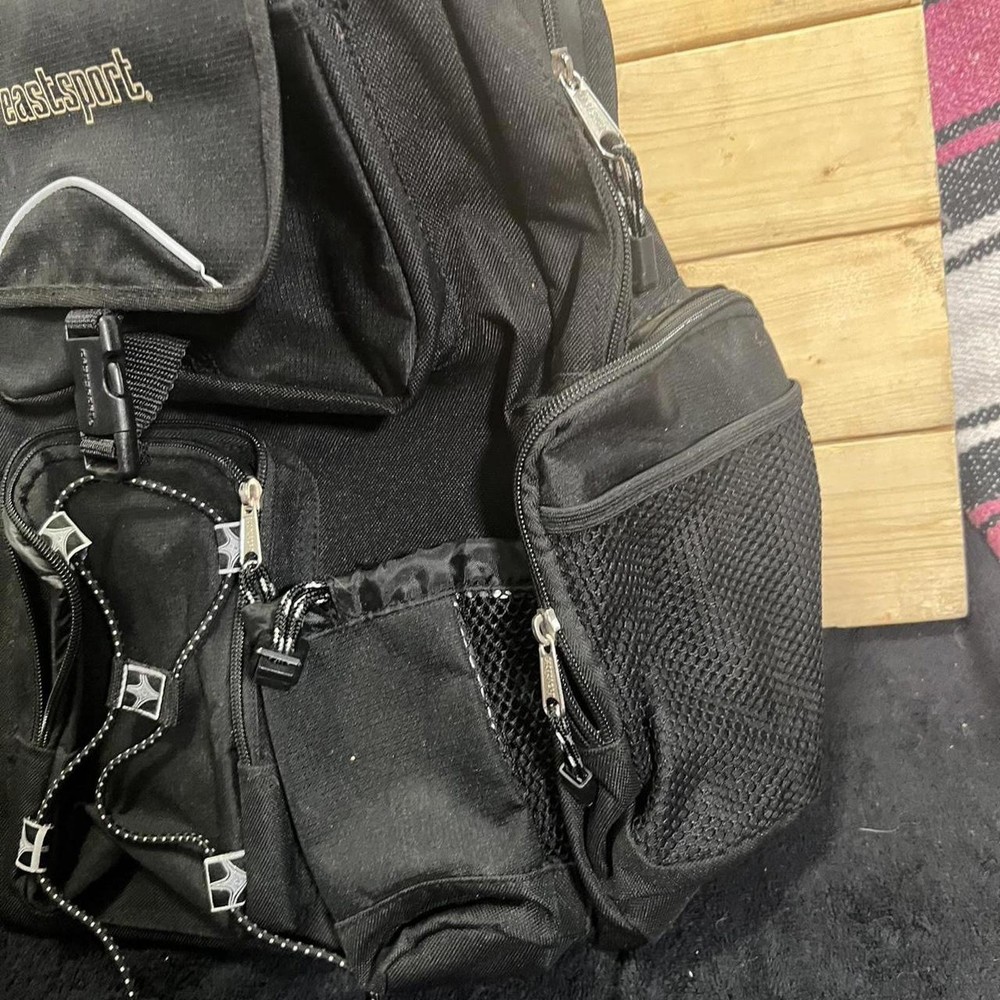Eastsport Black Multi Pocket Travel Hiking Backpack