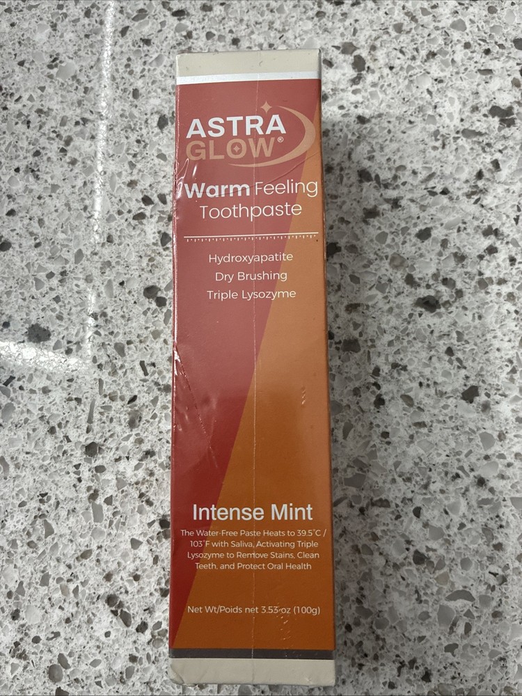 Astra Glow Warm Feeling Toothpaste Intense Mint Hydroxyapatite Triple Lysozyme