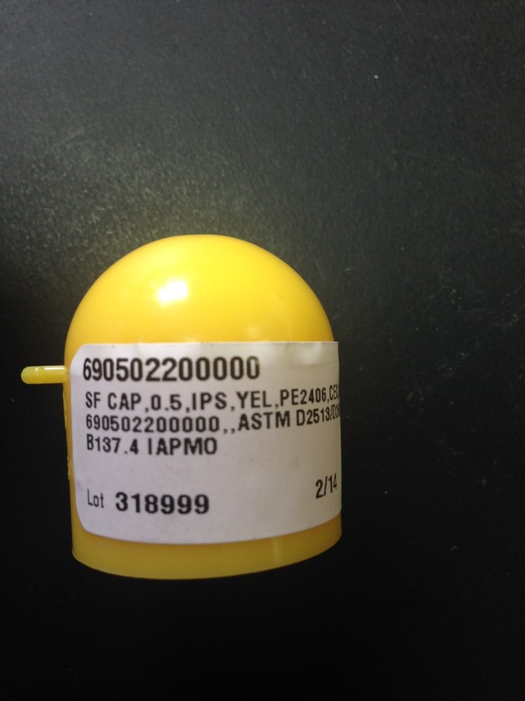 (10) Central Plastic Socket Fitting End Cap .5" Electrofusion Cat # 690502200000