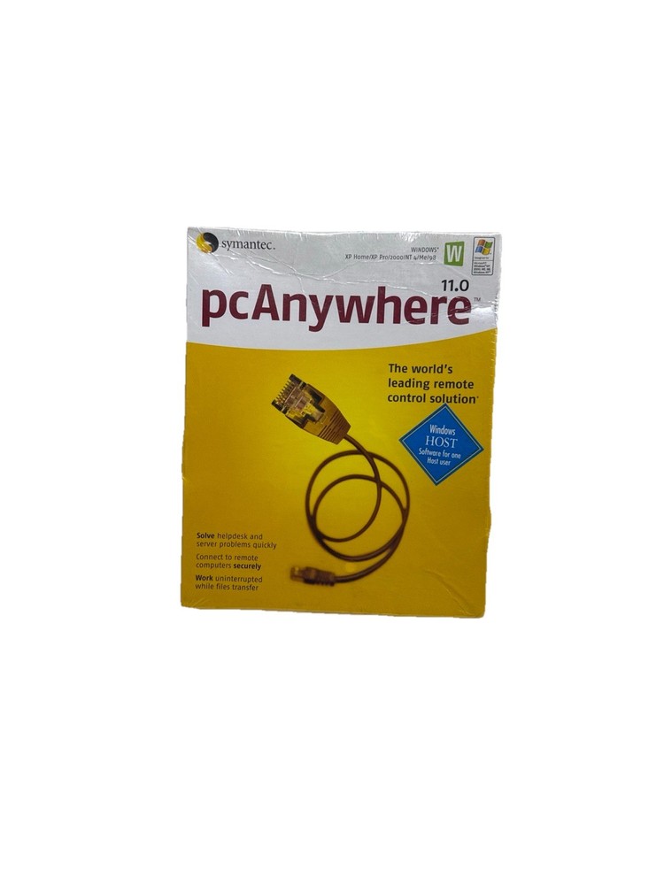 NEW Symantec pcAnywhere 11.0 Host, 1 User Original Box - Software Still Sealed