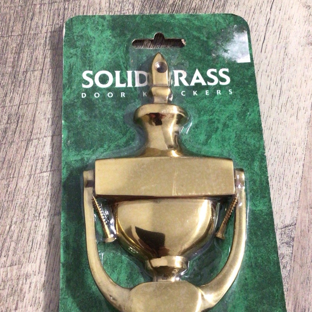 Solid Brass Door Knocker Midwestern Home Products NIP