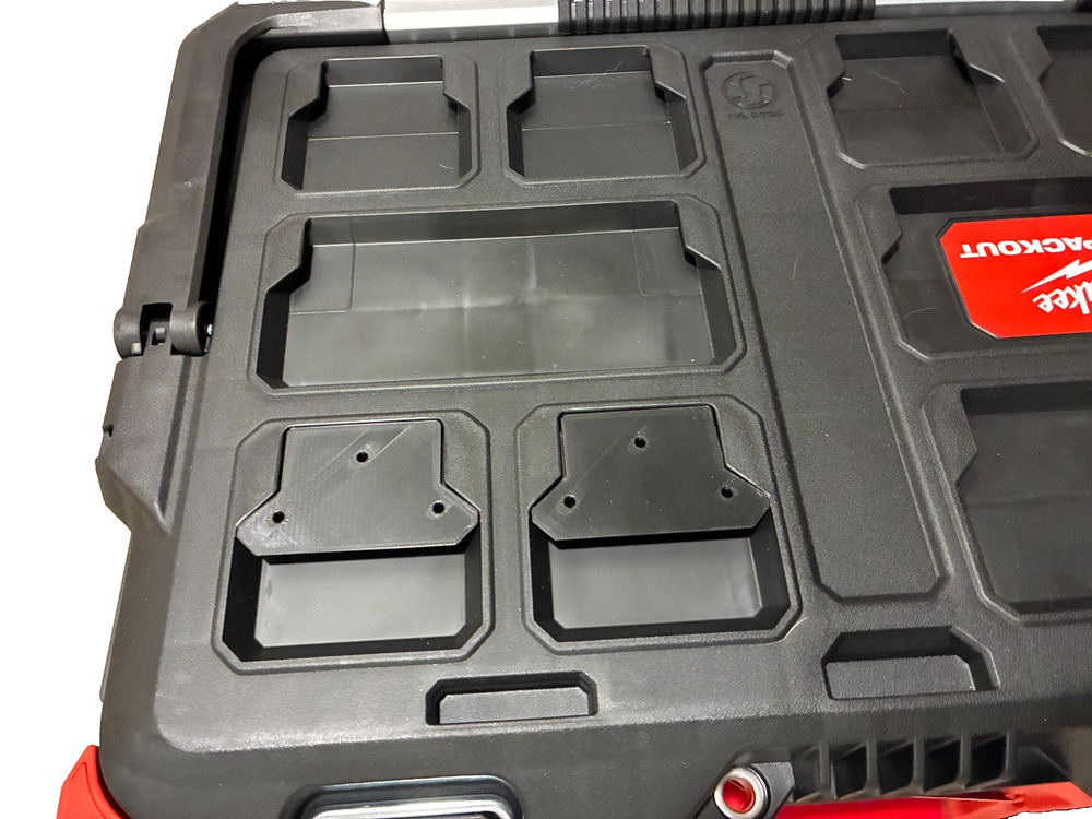 Packout Mounting Cleat 4-Pack Compatible w/ Milwaukee Tool Storage Bracket