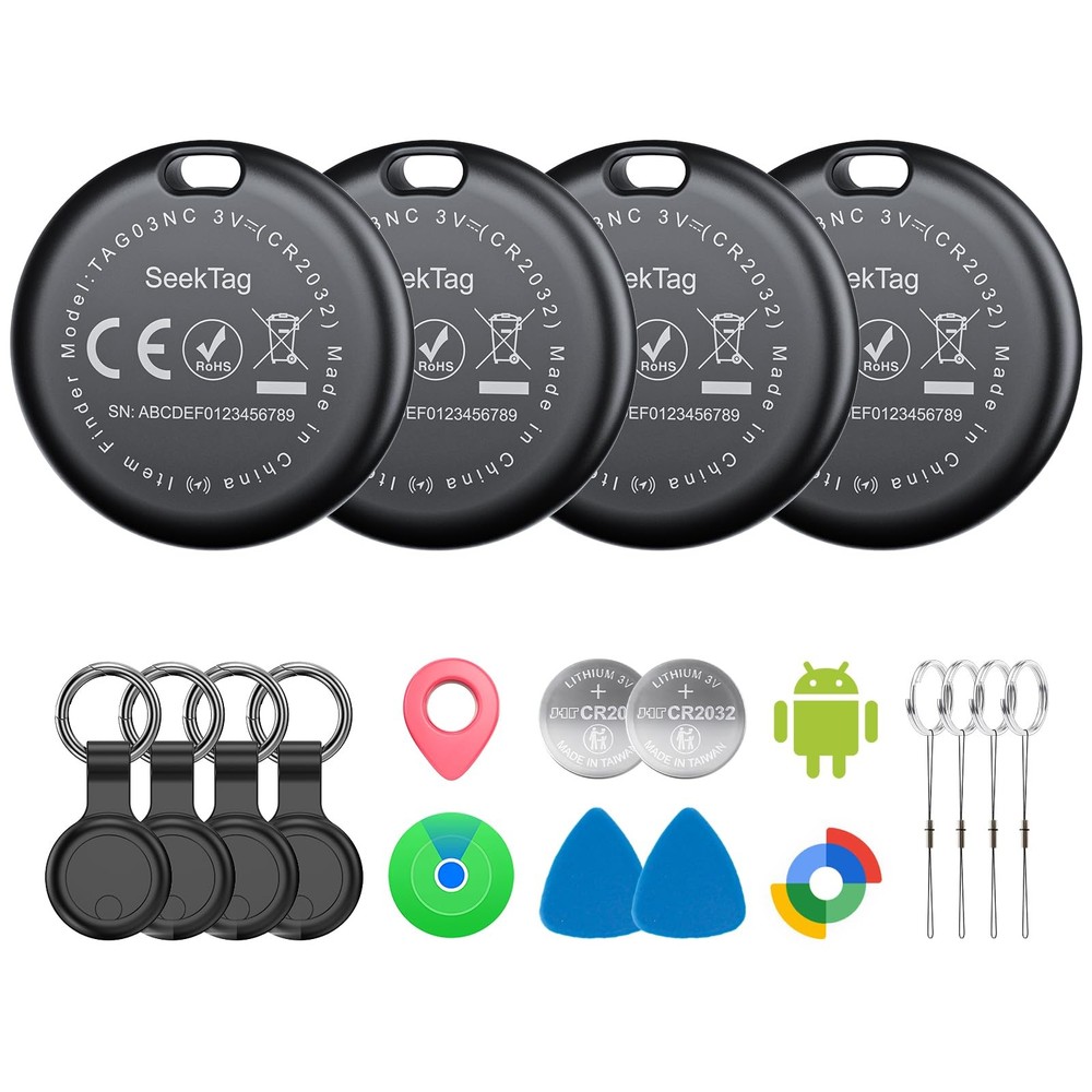 Air Tags for Android,Air Tags-4 Pack Android,Air Tracker Tags with 4 Case,2 Y...
