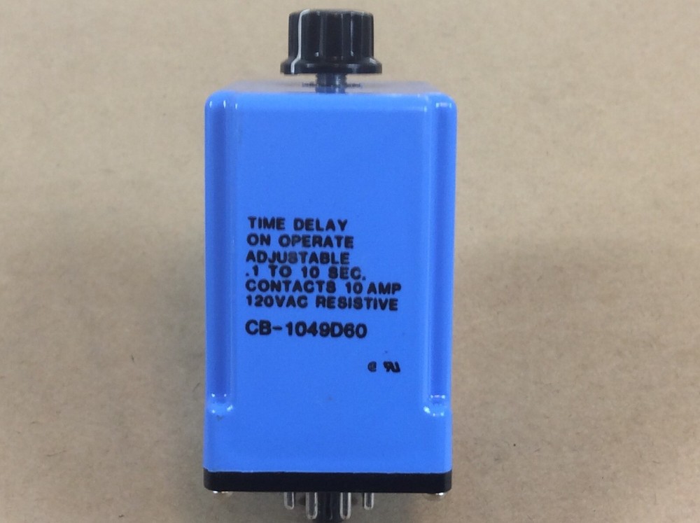 POTTER & BRUMFIELD TIME DELAY RELAY CB-1049D60 Adjustable .1 To 10 Sec.