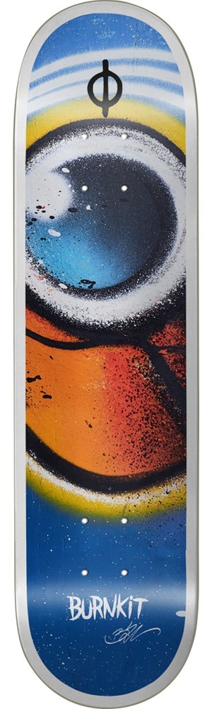 Burnkit Skateboards Visualize 8" Skateboard Deck + griptape