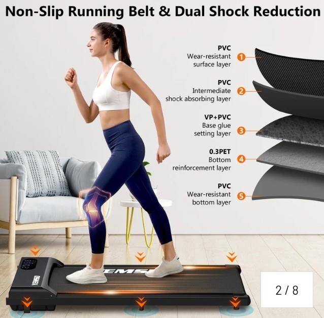 YEMSD Under Desk Mini Treadmill for Home Exercise