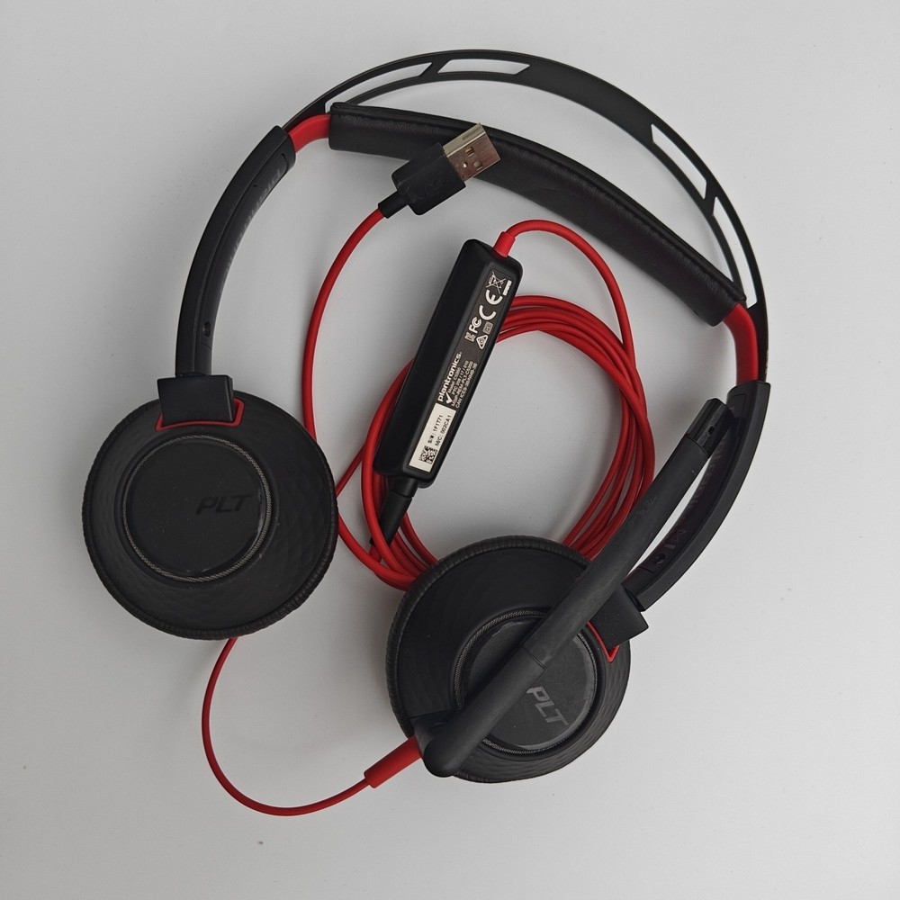 Plantronics C5200 USB Headset Webinar Microphone, Earphones Untested