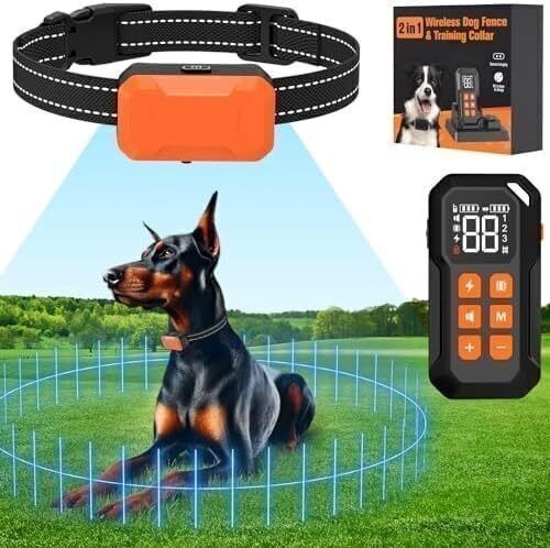 Dog Training Collar 985FT Remote Rechargeable Shock PET Waterproof Trainer