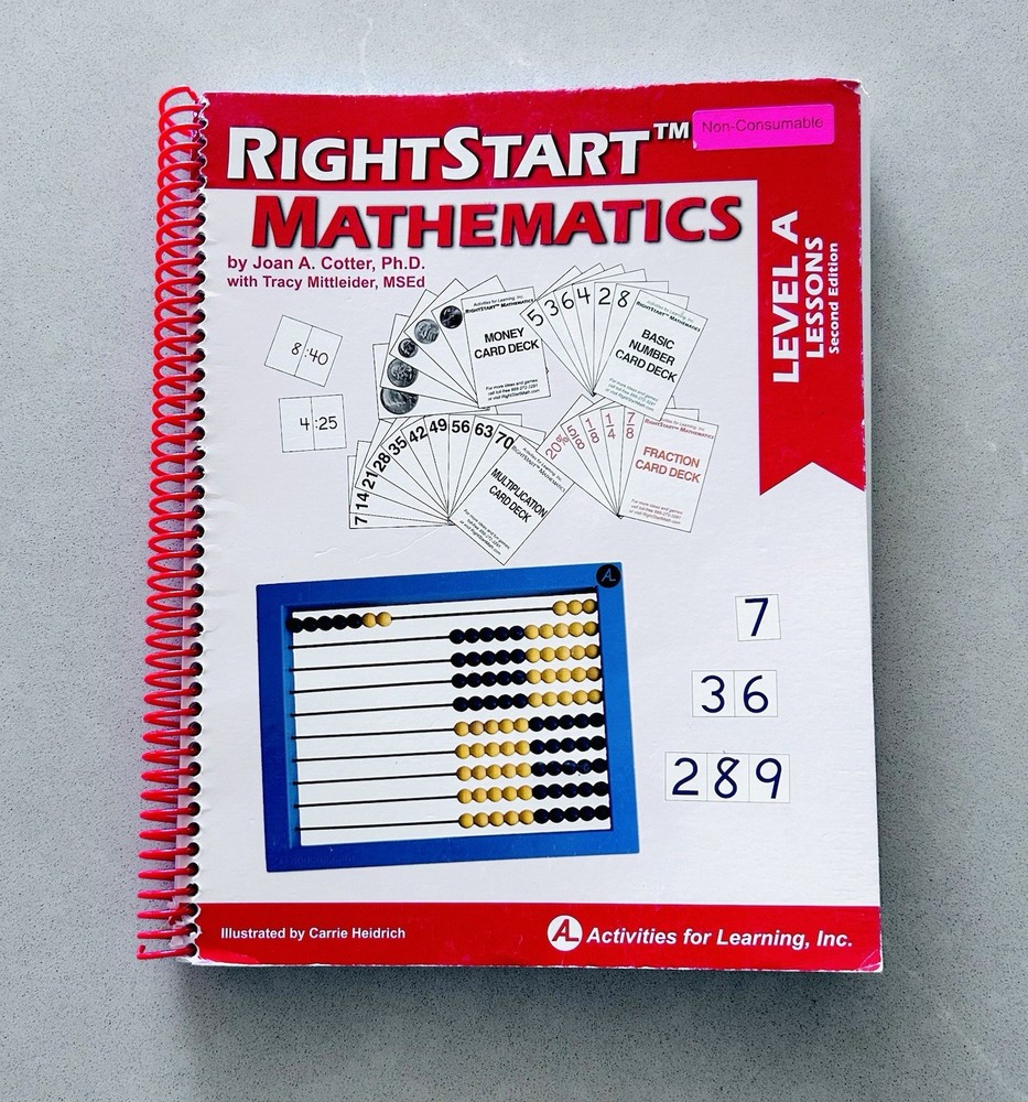 RightStart Mathematics Level A Lessons Book (Second Edition)