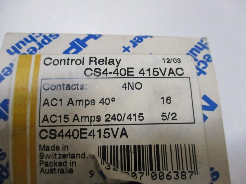 SPRECHER+SCHUH CS4-40E-415VA NSMP