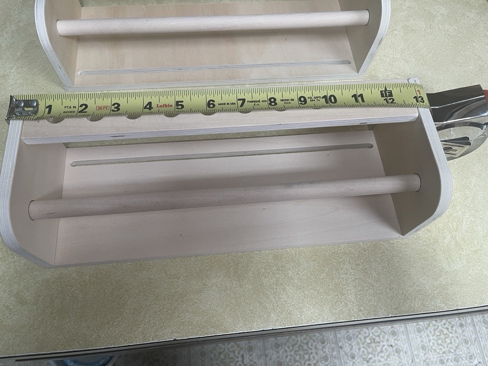 Beright Wooden Tabletop Paper Roll Dispenser