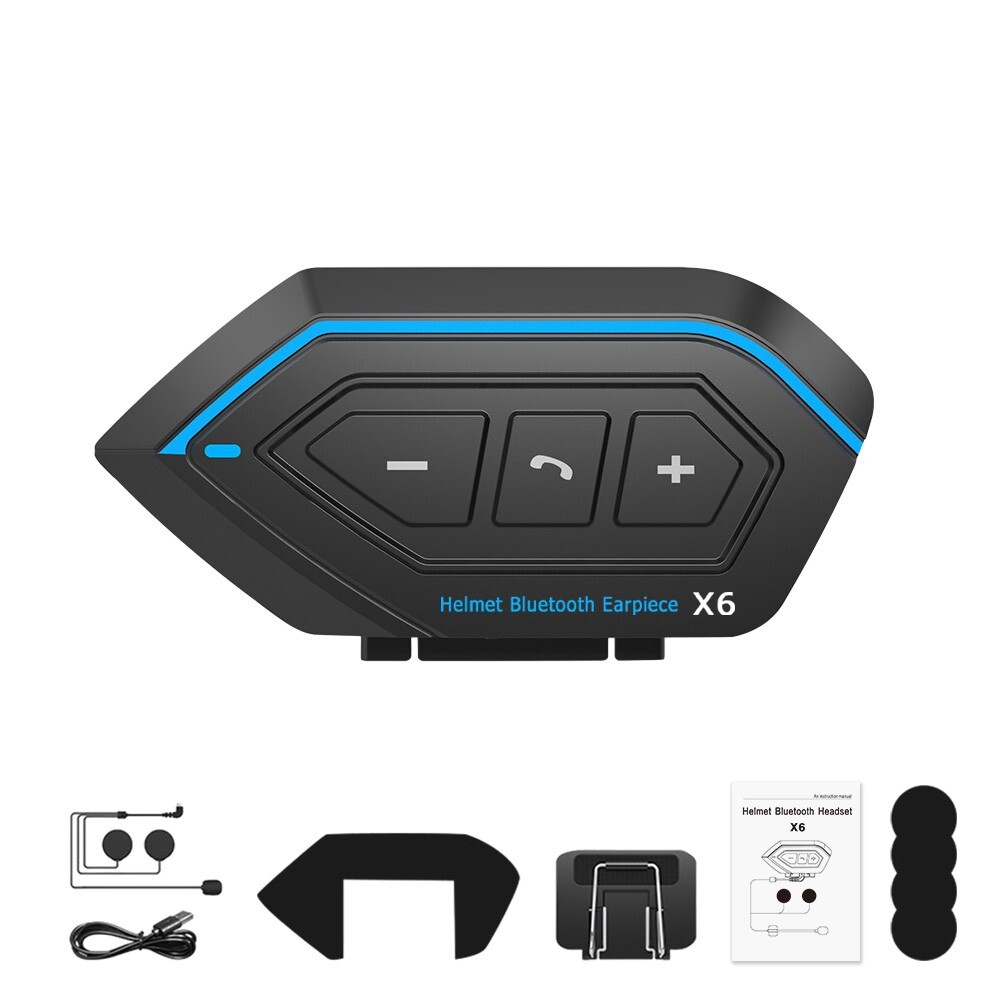 Bluetooth 5.0 Wireless Motorcycle Helmet Headset Speaker Handsfree Call Control