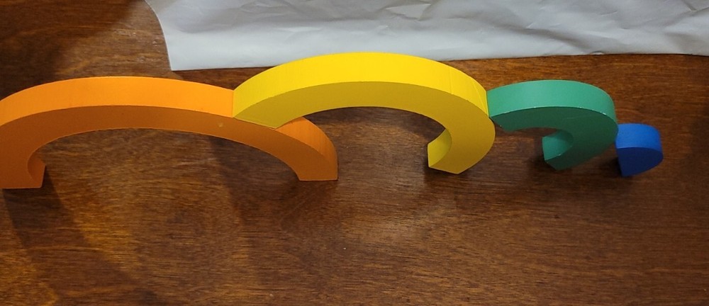Rainbow Stacker/Puzzle Wood Toy