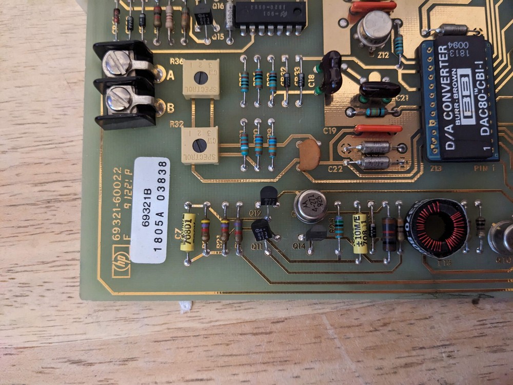 HP MODEL 69321B D/A VOLTAGE CONVERTER CARD