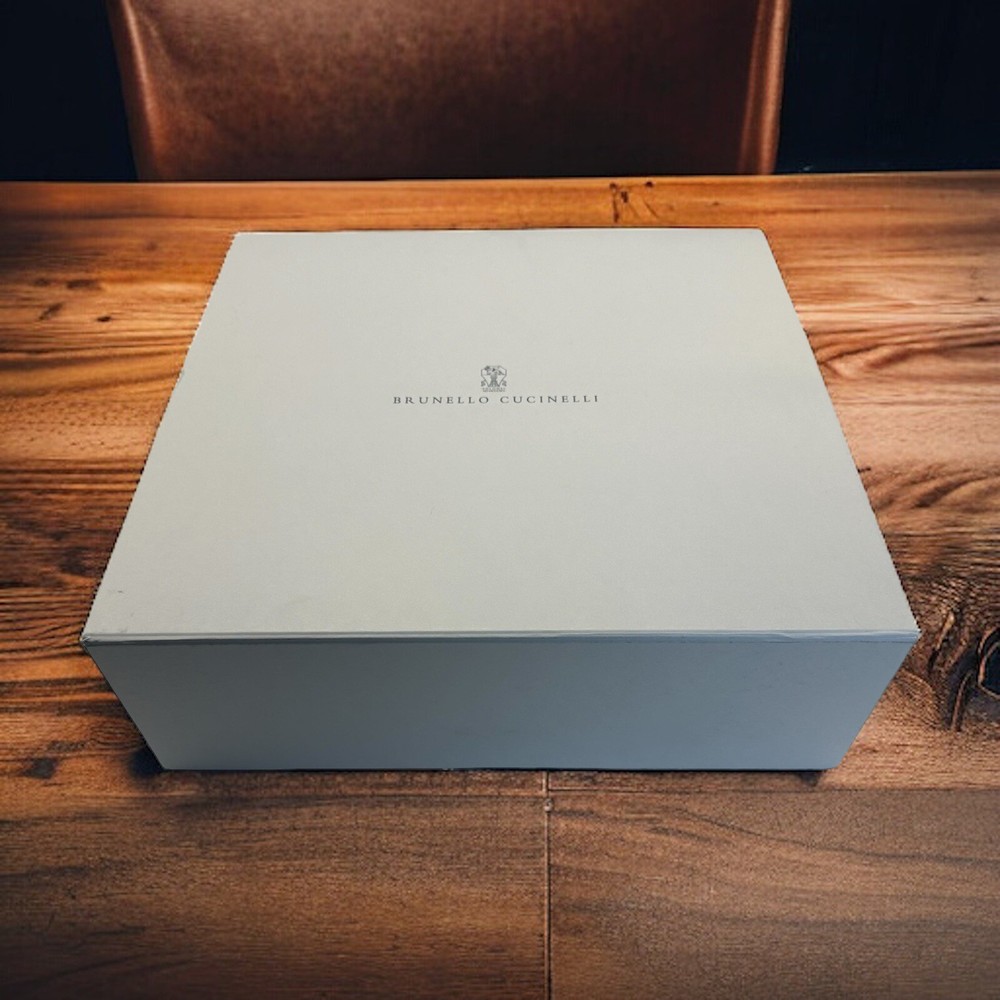 Authentic Brunello Cucinelli Empty Magnetic Gift Storage Box 14.75”x15”x5” READ*