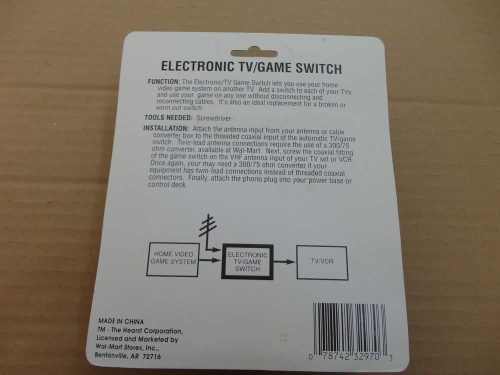75-Ohm Automatic TV/Game Switch | Nintendo & Sega Comparable, Gold Connectors