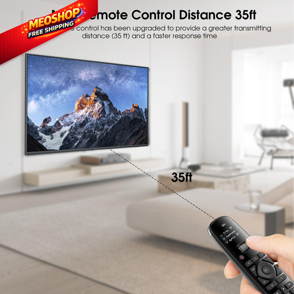 SofaBaton U2 Universal Remote with Backlit Button and Upgraded Scroll Black