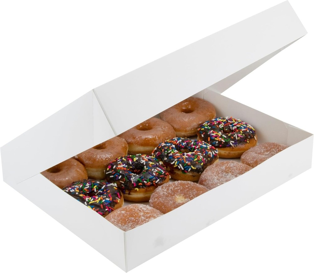 FC Meyer Bakery Boxes - Dozen Donut Box, Easy -Up Design, Hold One