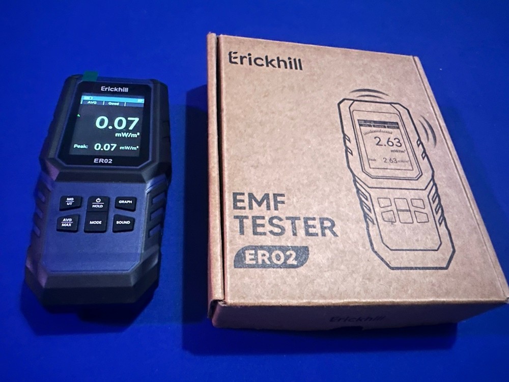 ERICKHILL ER02 EMF Meter Electromagnetic Field Radiation EF RF MF Detector Tool