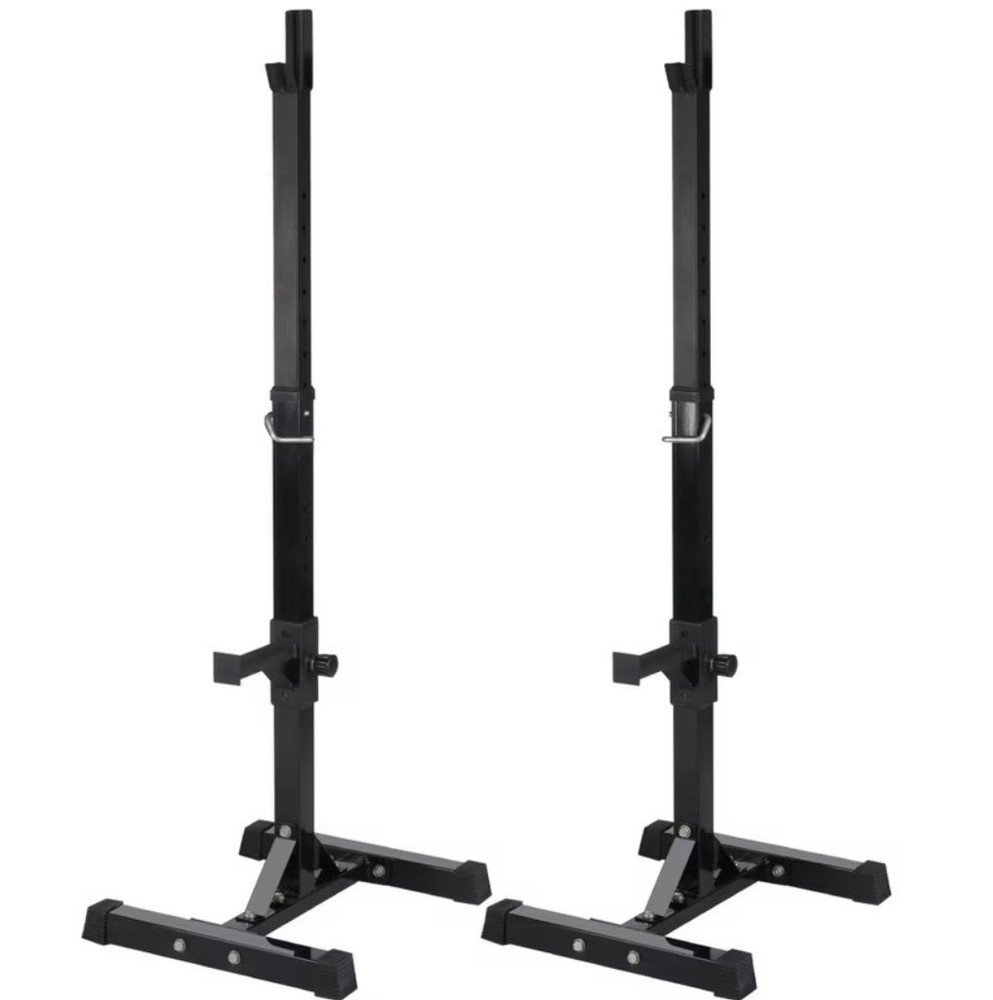 Squat Rack Gym Adjustable Barbell Mounts Multifunction