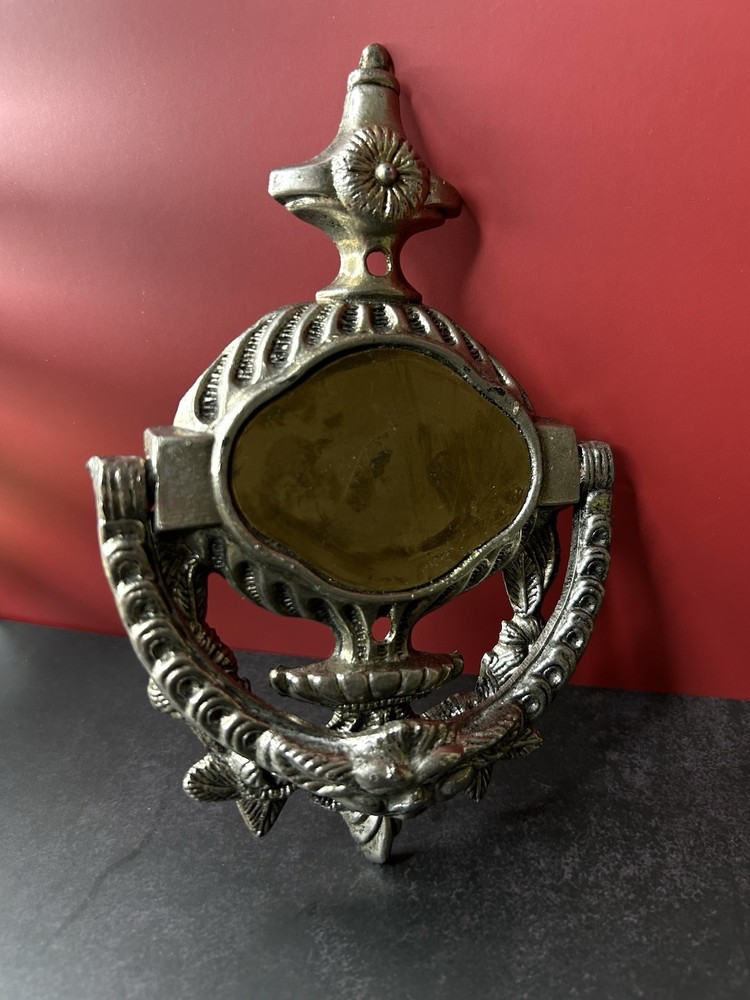 Ornate Solid Brass Gargoyle Personalize Door Knocker Made In England