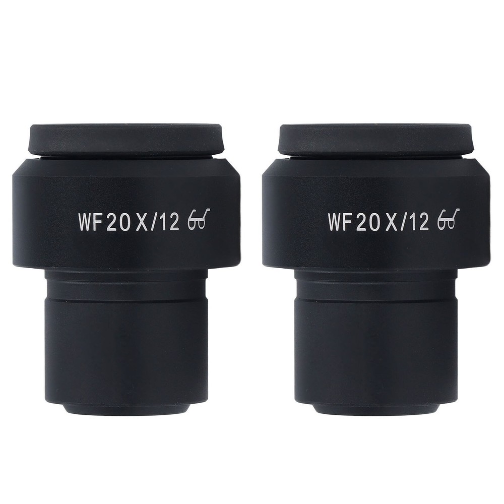 2 Pcs Microscope Eyepiece WF20X Widefield Adjustable Diopter Optical Microscope