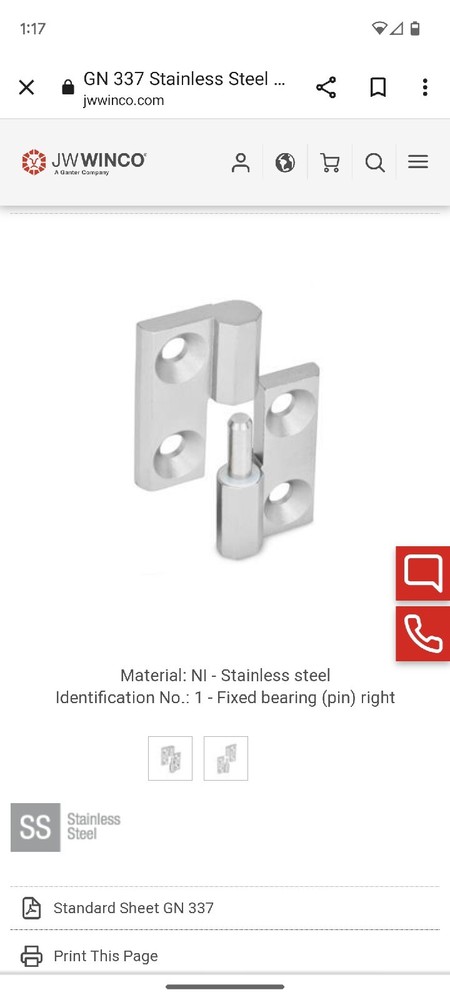 lift off door hinges