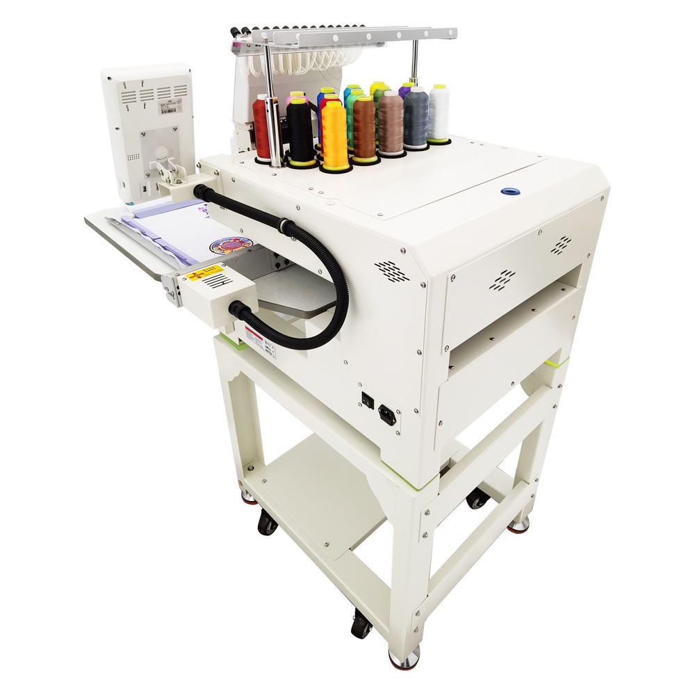 15-Needle Computerized Embroidery Machine 1000SPM Automatic Embroider 110-220V