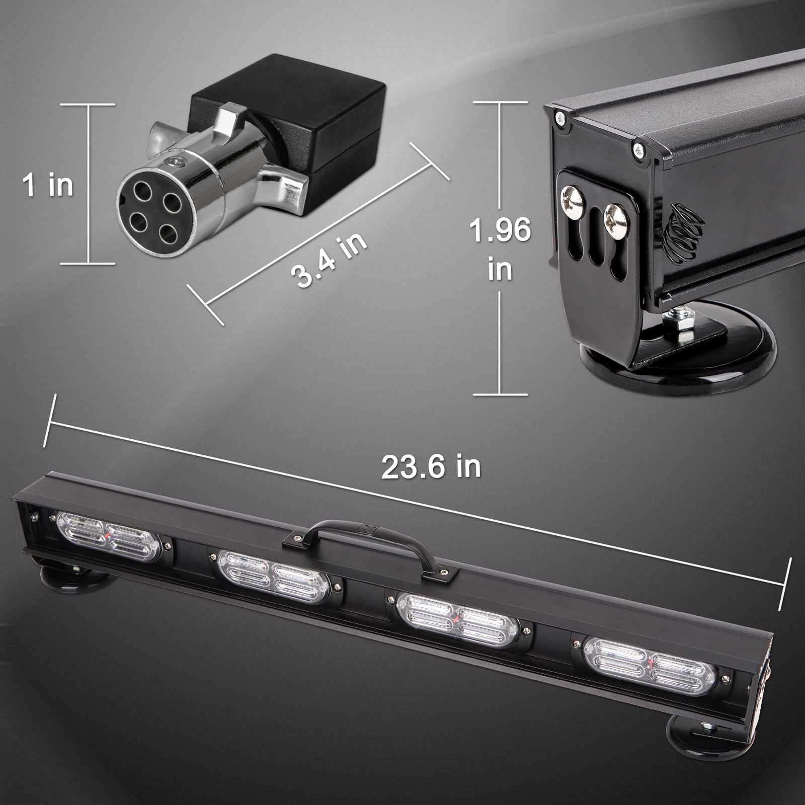 22" WIRELESS TOW LIGHT BAR TRAFFIC ADVISOR FOR TOW TRUCK WRECKER TRAILER