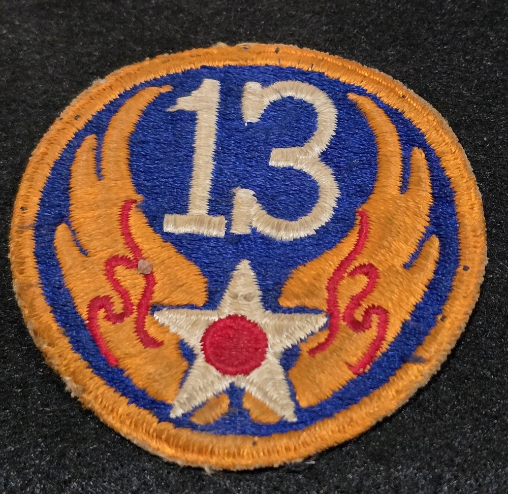 WWII Lot Named 1st Lieutenant B24 Pilot- Sterling Bar, Patch Wings & Bronze Tray