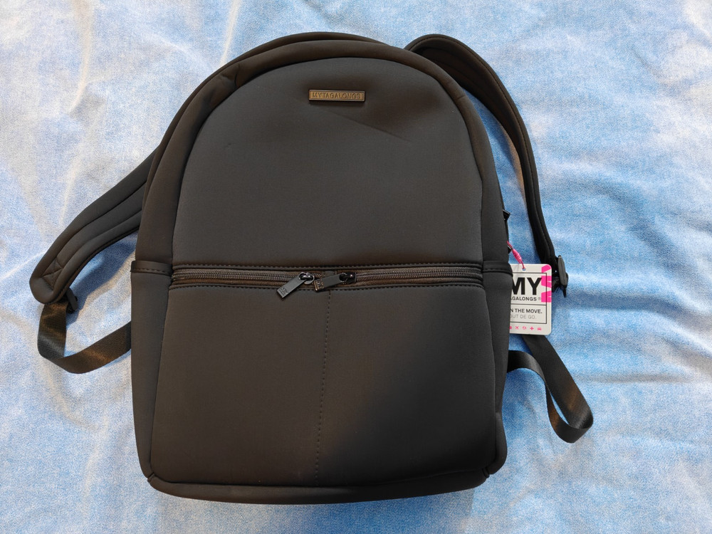 MYtagalongs THE BACKPACK - BLACK (454028) Neoprene NWT