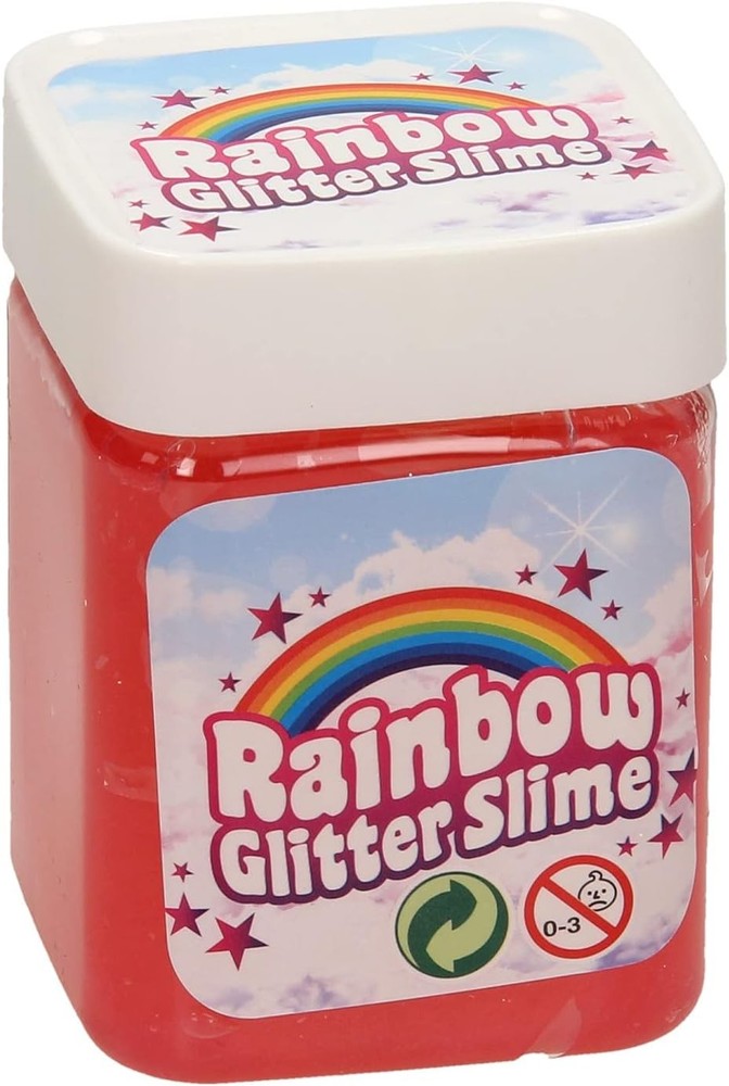 Regenboog Glitter Slijm