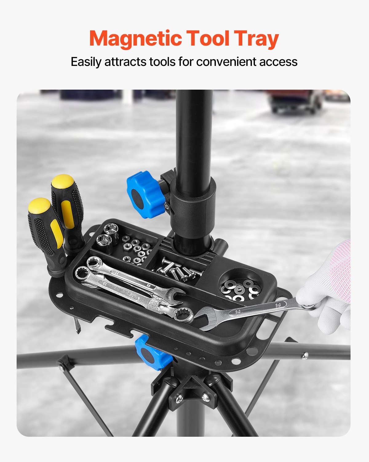 VEVOR Bike Repair Stand 66 lb Adjustable Bicycle Maintenance Rack with Tool Tray