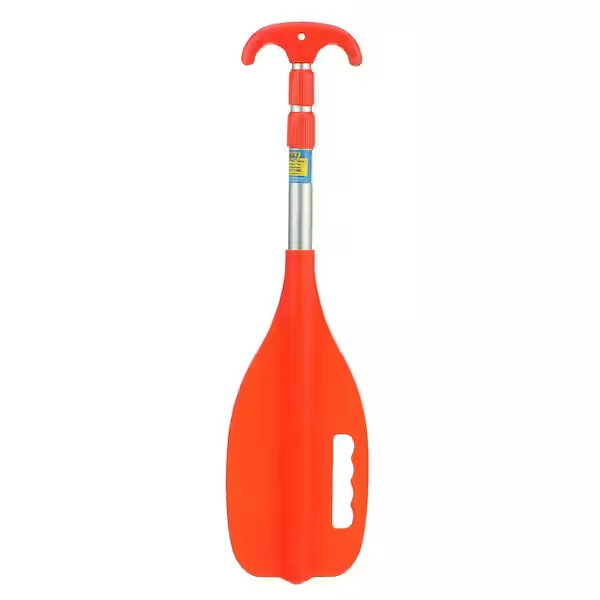 72 in. Telescoping Paddle - Orange Aluminum Adjustable Boating Oar, Lightweight.