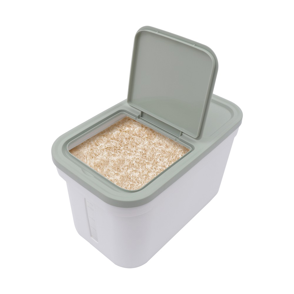 Rice Beans Storage Container Moisture-proof Kitchen Food Storage Bucke with cup